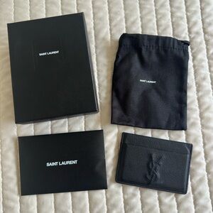 YSL leather card holder